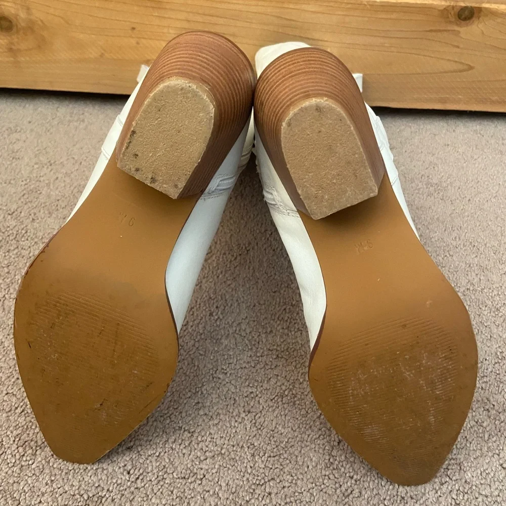 Cocunuts by Matisse White Tall Western Cowboy Boots - Picture 7 of 10